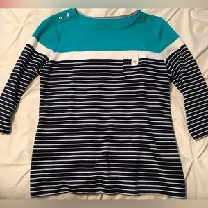 Karen Scott Striped Top